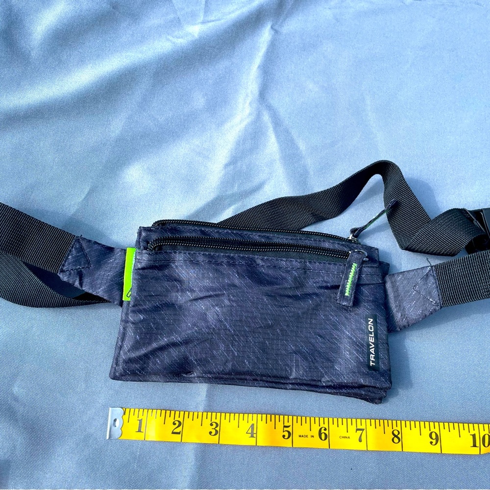 Travelon Clean-6 Pocket Waist Pack-SILVADUR Treated-Gray Heather